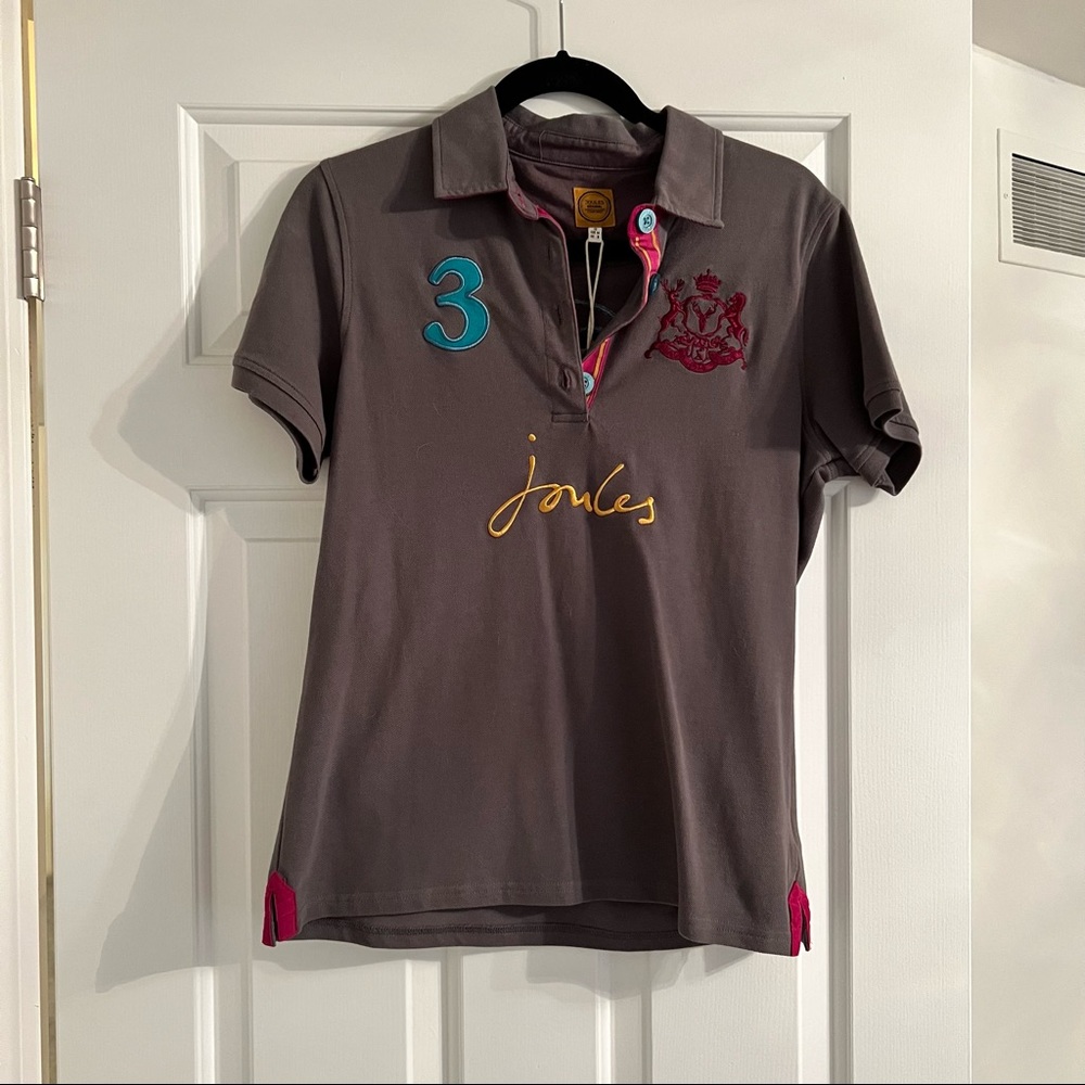 NWT Joules Gray Polo Shirt